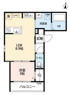 robot home山王【201号室】の間取り