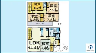 愛知県名古屋市瑞穂区下山町2丁目【一戸建】の間取り
