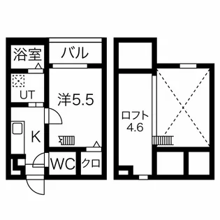 イルクオーレ高道町【205号室】の間取り