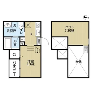 Solea【103号室】の間取り