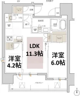 ローレルアイ名古屋大須【2階号室】の間取り