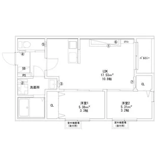 Tidy中村公園【1階】の間取り