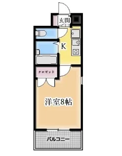 ホープ今池【101号室】の間取り