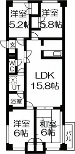 URBAN STAGE ナゴヤ【アーバンステージナゴヤ号室】の間取り