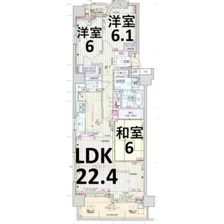 ローレルコート丸の内【10階】の間取り