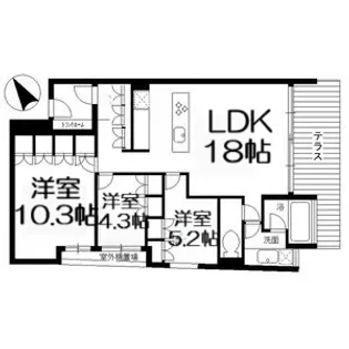 VISCONTI覚王山【2階】の間取り