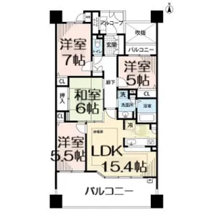 アザレアガーデン中村【2階】の間取り