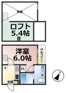 MERMAID GARDEN【205号室】の間取り