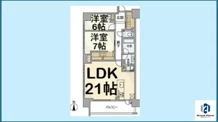 シティハウス名駅那古野【4階】の間取り
