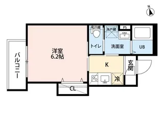 リュクスシティー黄金【2階】の間取り