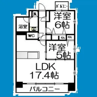 プレサンスロジェ桜山【10階号室】の間取り