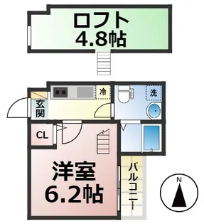 ワルキューレ【203号室】の間取り