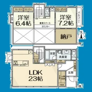 愛知県名古屋市千種区池上町2丁目【一戸建】の間取り
