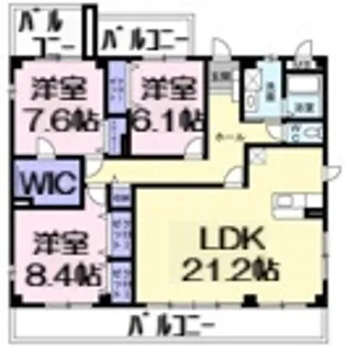 Wealth Crane【2階】の間取り