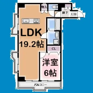 ライオンズマンション星ヶ丘【5階】の間取り