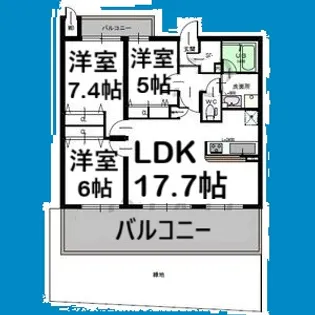 レオーノ一社【101号室】の間取り