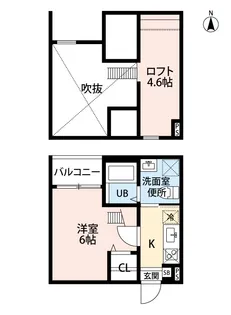 Pastoso U【205号室】の間取り