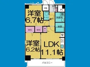 カーサニア尾頭橋【10階】の間取り
