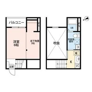 トータス鶴里【203号室】の間取り