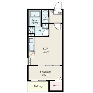Revive黄金【101号室】の間取り