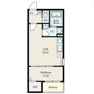 Revive黄金【102号室】の間取り