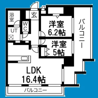 プレサンスロジェ浄心【2階】の間取り