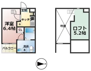 Embellir Due【101号室】の間取り