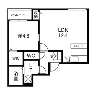 fika道徳【3階】の間取り