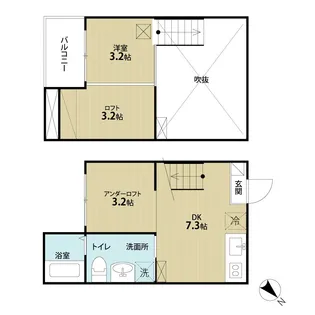 La vita【202号室】の間取り