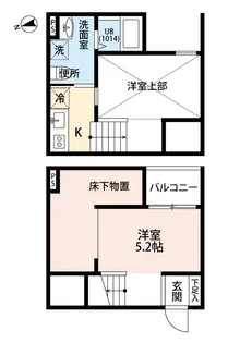 クラリエール五女子【101号室】の間取り
