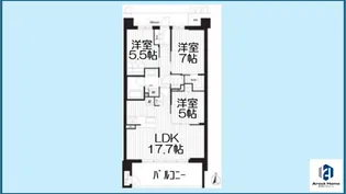 サンメゾン千種公園東【6階号室】の間取り