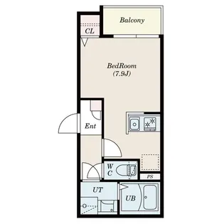 Calm庄内通【201号室】の間取り