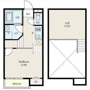Creo Baker庄内通【103号室】の間取り