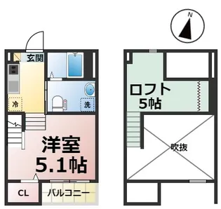 ルミエール柳森町【105号室】の間取り