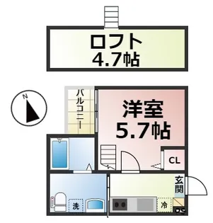 Maisonfar小本【101号室】の間取り
