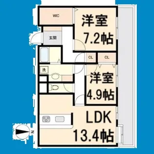 サムティレジデンス東山公園【3階】の間取り