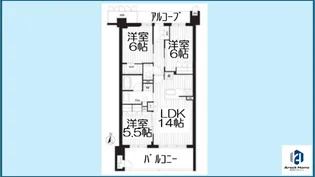 サンメゾン千種公園東【6階号室】の間取り