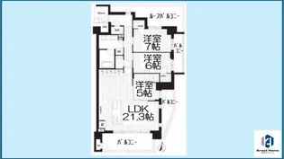 サンメゾン千種公園東【5階号室】の間取り