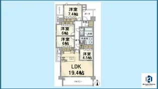 ヴィークコート陽明町 201号リロ定借3年【2階】の間取り
