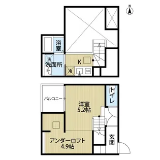 カーサ・カリーナ【1階】の間取り