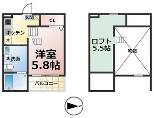 BLUE GOAT【203号室】の間取り