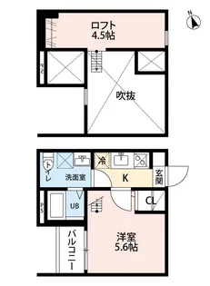 エスポワール BeBe【102号室】の間取り