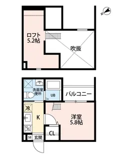 レジアス高畑【101号室】の間取り