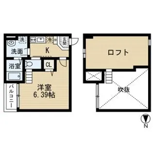 プリメーラ中村公園【101号室】の間取り