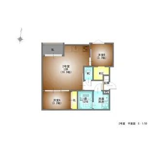 REGALEST千成【202号室】の間取り