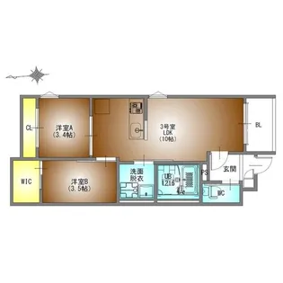 REGALEST名古屋駅前【203号室】の間取り