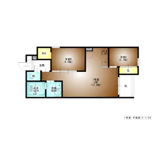REGALEST東枇杷島【301号室】の間取り