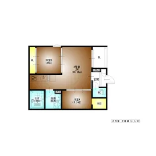 REGALEST東枇杷島【302号室】の間取り