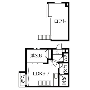 Ampio庄内通伍番館【101号室】の間取り