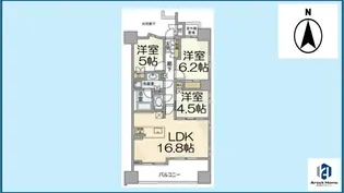 プラセシオン堀田駅前【903号室】の間取り